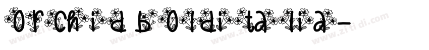 orchid bolditalia字体转换